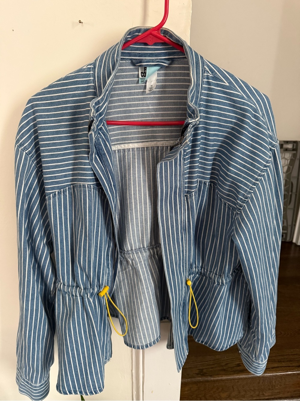 Future Collective Women's Peplum Denim Jacket